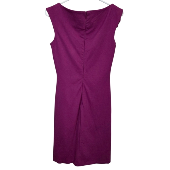 Le Chateau Asymmetrical Ruched  Purple Cocktail Dress Size Small - Picture 2 of 6
